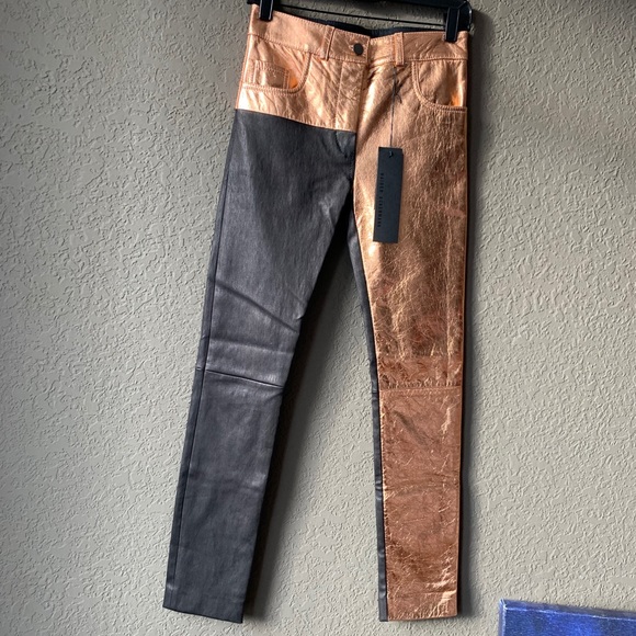 Haider Ackermann Roger Rose leather trouser - Picture 12 of 16